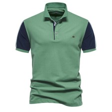 Men's Short Sleeve Slim Fit Polo Shirts Business Shirts Casual Golf Shirt