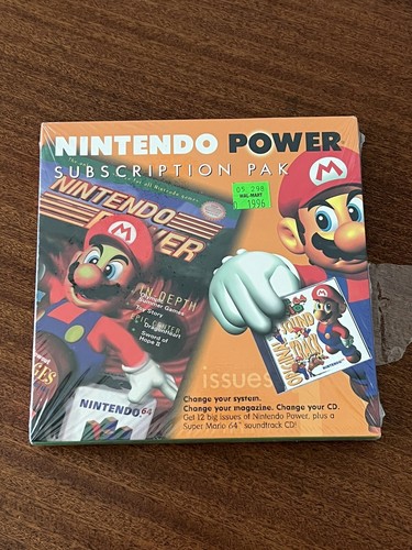 Raro - NUEVO SELLADO 1996 Nintendo Power Subscription Pak Banda Sonora CD - Imagen 10 de 10