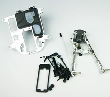 Full Symmetric Aluminum Steering Radio box Fit 1/5 HPI Rovan Baja 5B 5T KM Buggy