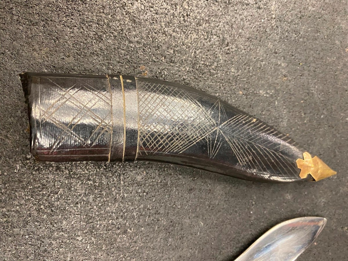 Vintage WW2 Gurkha Knife India Military Soldier Service Fixed