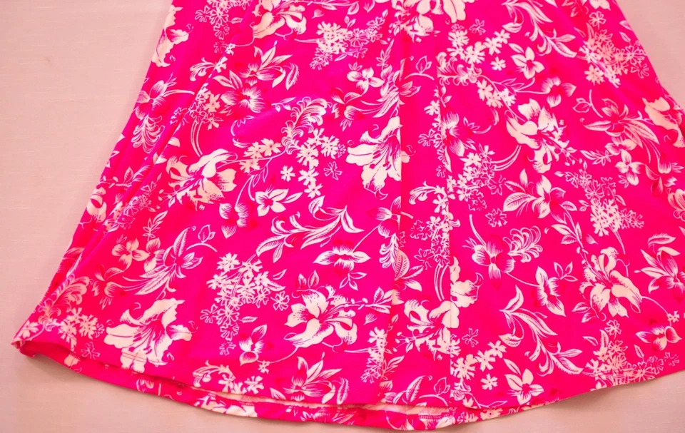 womens AMERICAN LIVING hot pink & white long skirt size XLarge cotton brand new - Image 3 of 4