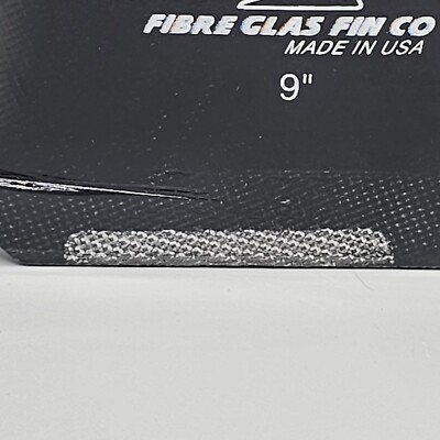 Fibre Glas Fin Co Surfboard Fin Made In USA Black 9
