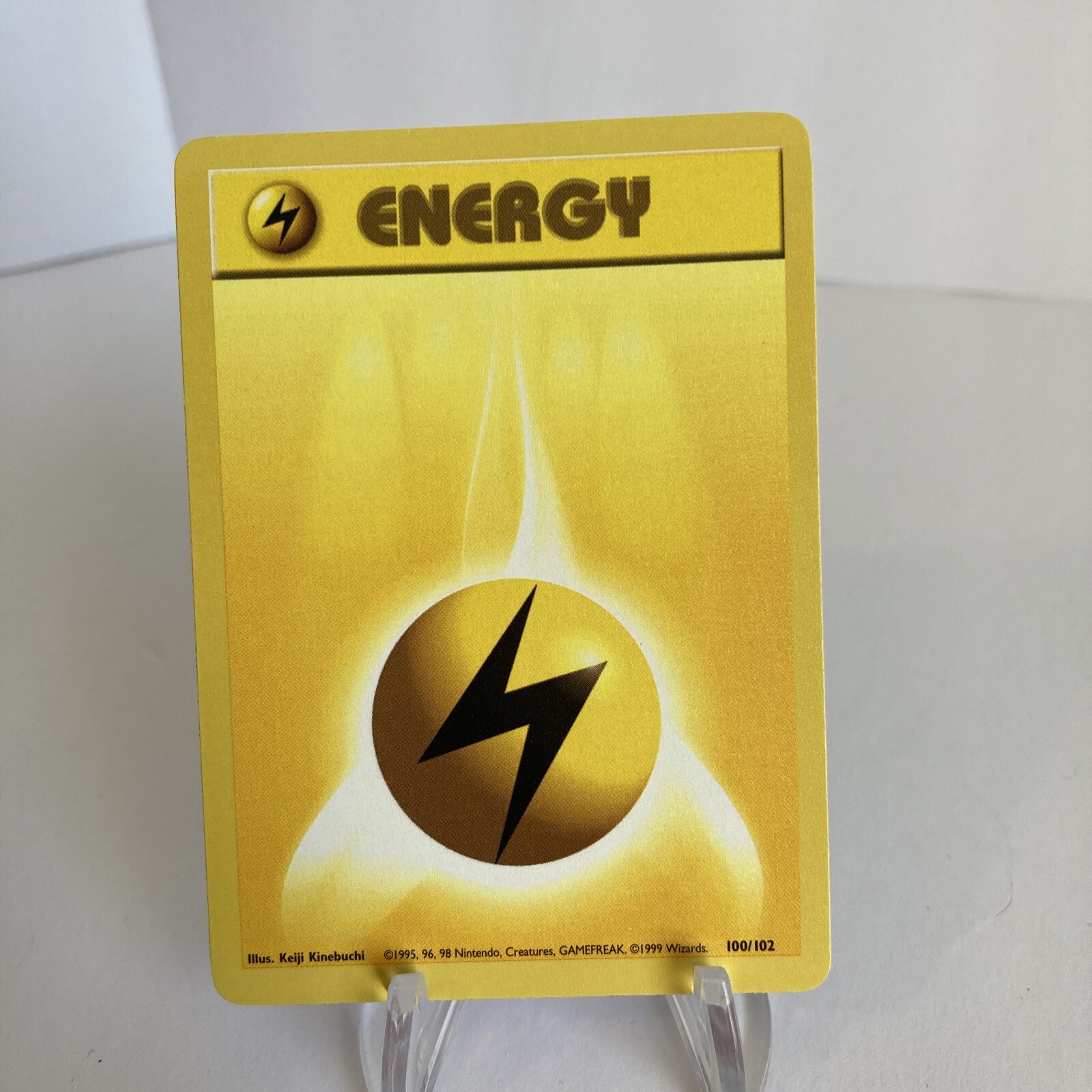 Pokémon TCG Lightning Energy Base Set 100/102 Regular Unlimited Common- LP