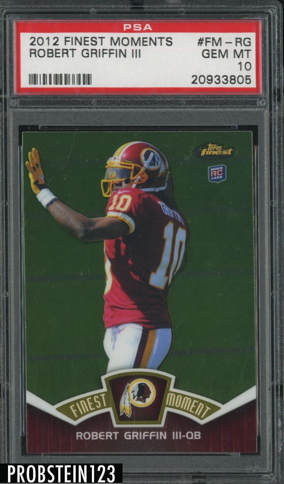 Robert Griffin III Finest Moments #FMRG Base