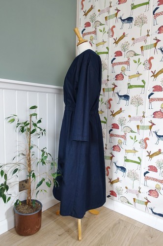 KIN by JOHN LEWIS Dark blue Cotton blend denim look dress size 14 - Picture 5 of 10