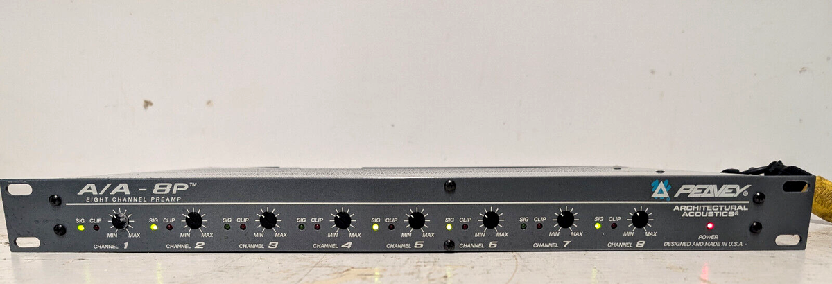 Peavey A/A - 8P ~ Eight Channel Preamp Architectural Acoustics | eBay