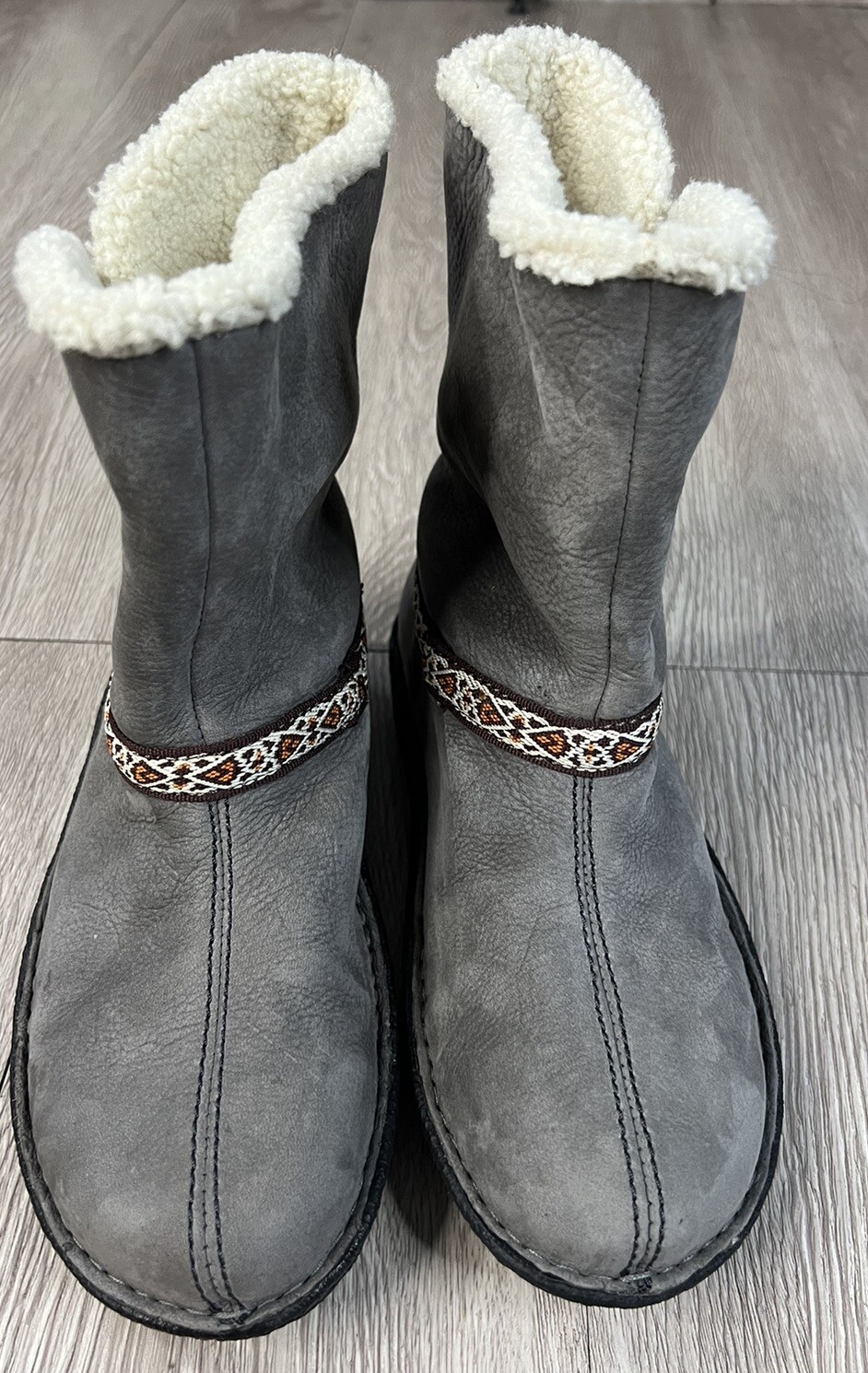 Stivali KEEN donna taglia 5 grigio scamosciato Galena media caviglia foderati sherpa 1011470