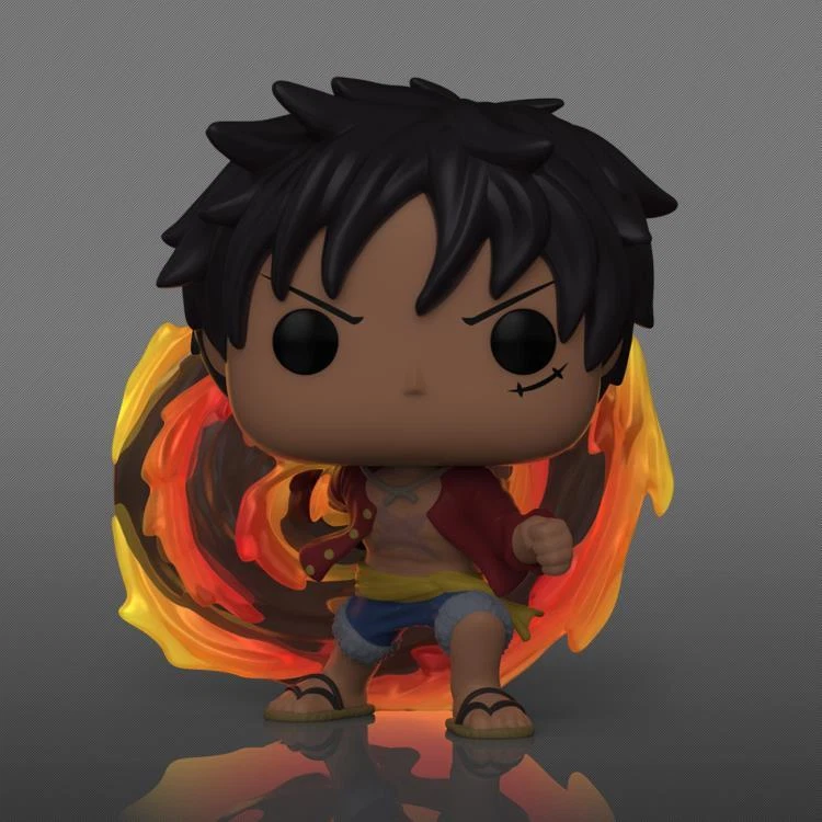 Funko Pop Chase One Piece Luffy (Red Hawk) GITD Figure (AAA Anime Exclusive)