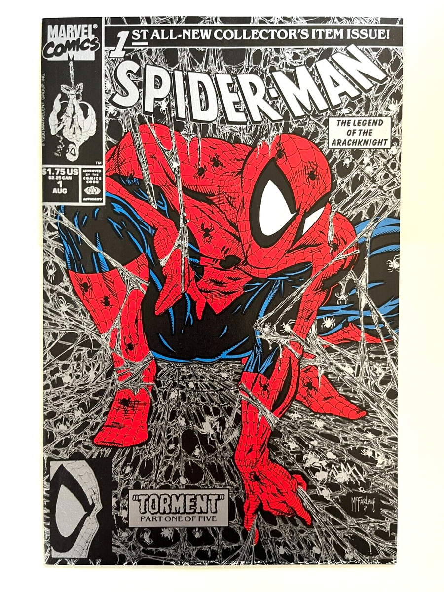 SPIDER-MAN # 1 NEAR MINT SILVER & BLACK TODD MCFARLANE