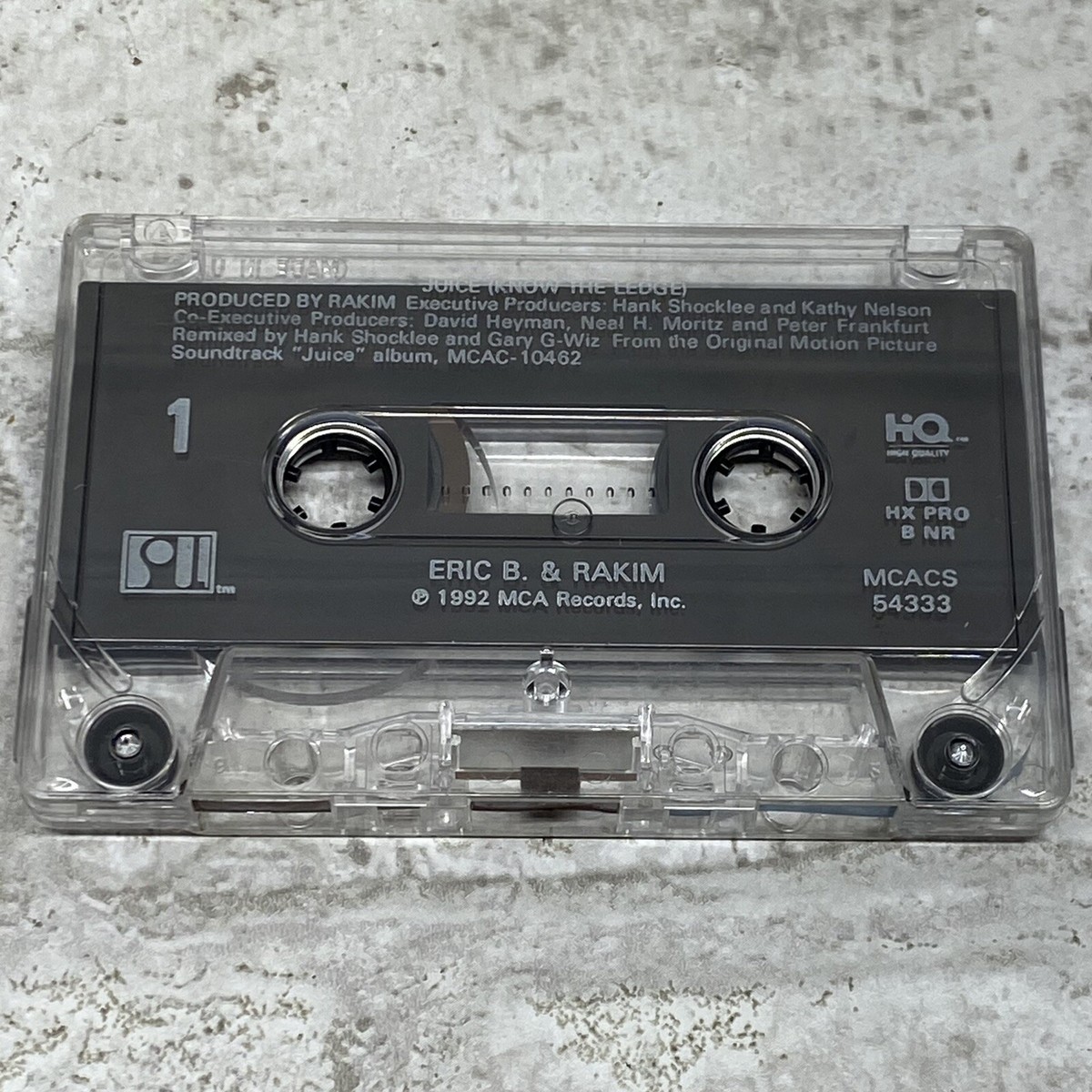Rare Eric B & Rakim - Juice (Know the Ledge) Cassette Tape