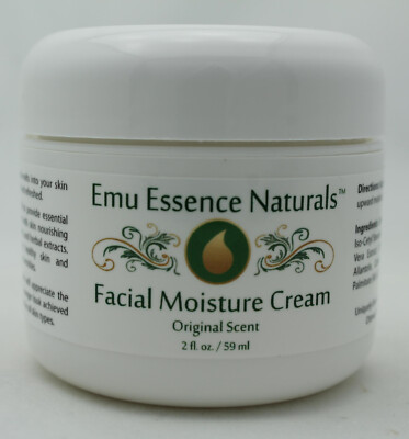 FACIAL MOISTURE CREAM 2 OZ W/ EMU OIL - EMU ESSENCE NATURALS - ORIGINAL SCENT