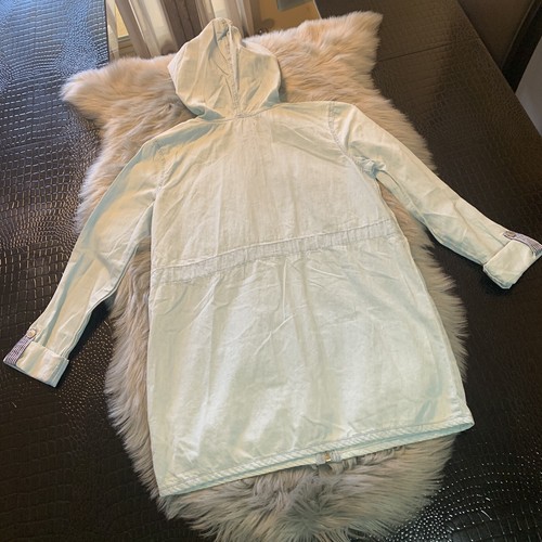 NWT 7 For All Mankind Girls Chambray Hooded Jacket XL MSRP$80 Missing Drawstring - Picture 6 of 12
