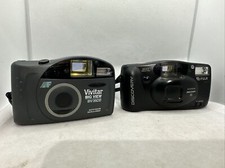 Untested 35mm Film Point Shoot Camera Lot Vivitar and Fuji