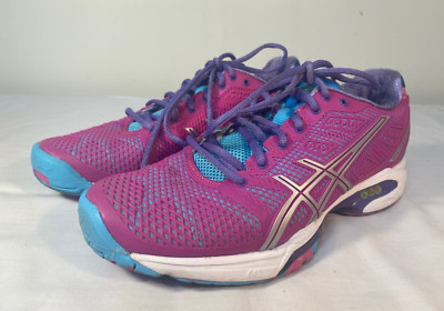 Asics Gel Solution Speed Tennis Shoes Women's Pink Pickleball - US 7