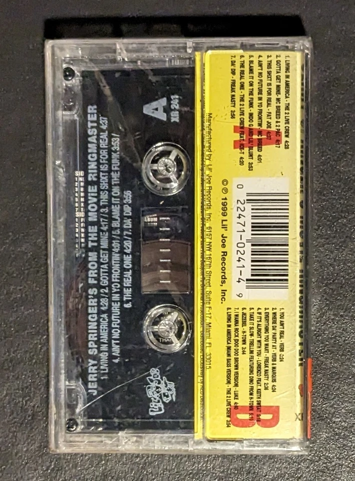 Jerry Springer's Movie Ringmaster Cassette Tape SEALED MC Breed 2pac Ice-T - Image 4 of 4