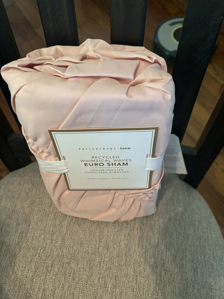 Pottery Barn holiday pillow sham floral Disney princess pink rose frozen girl - - Image 3 of 4