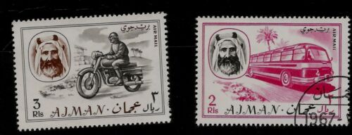  Motorcycle Racing  & Bus Old Postage Stamps - Afbeelding 1 van 1