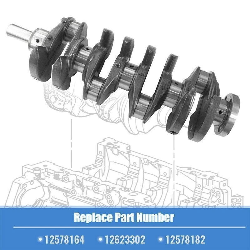 Cigüeñal y pistón y biela y rodamientos de varilla principal para Chevy GMC Buick ECOTEC 2,4 L Foto 2 de 4