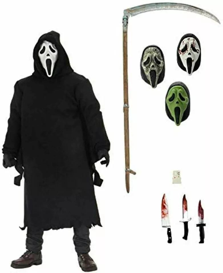 NECA Ghost Face 7"" Scale Action Figure - Ultimate Ghostface (Scream) Official