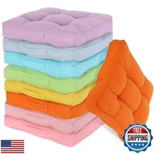 Gerrii 8 Pieces Floor Cushions for Kids Classroom Flexible Floor Seating Cush