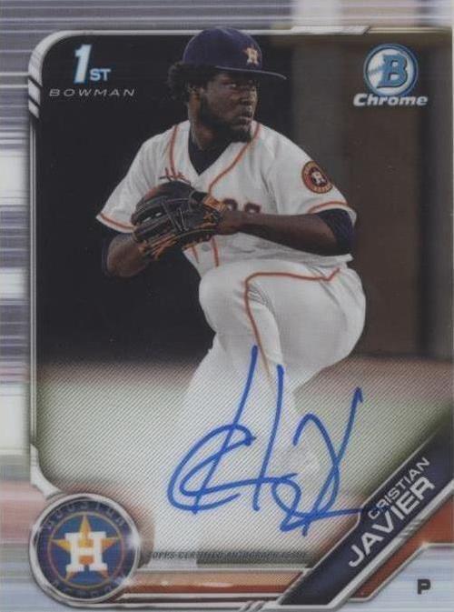 2019 Bowman Chrome - Cristian Javier #CPA-CJ - 1 of 1