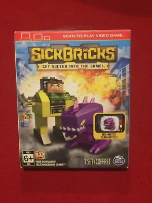 Stick Bricks Scan-To-Play Video Game Figures Major Blazer Vs Xenomax Alien NEW M