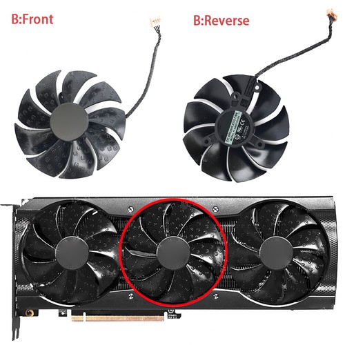 85mm For EVGA RTX3090 3080 3070 3080Ti XC3 Black ULTRA GAMING Graphics Card Fan