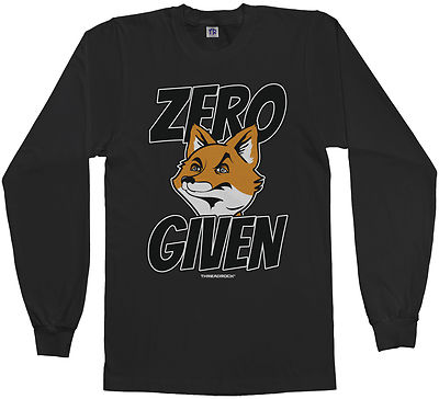 T-shirt Uomo Zero Fox Given Funny Offensive F#cks 100% Cotone - Foto 3