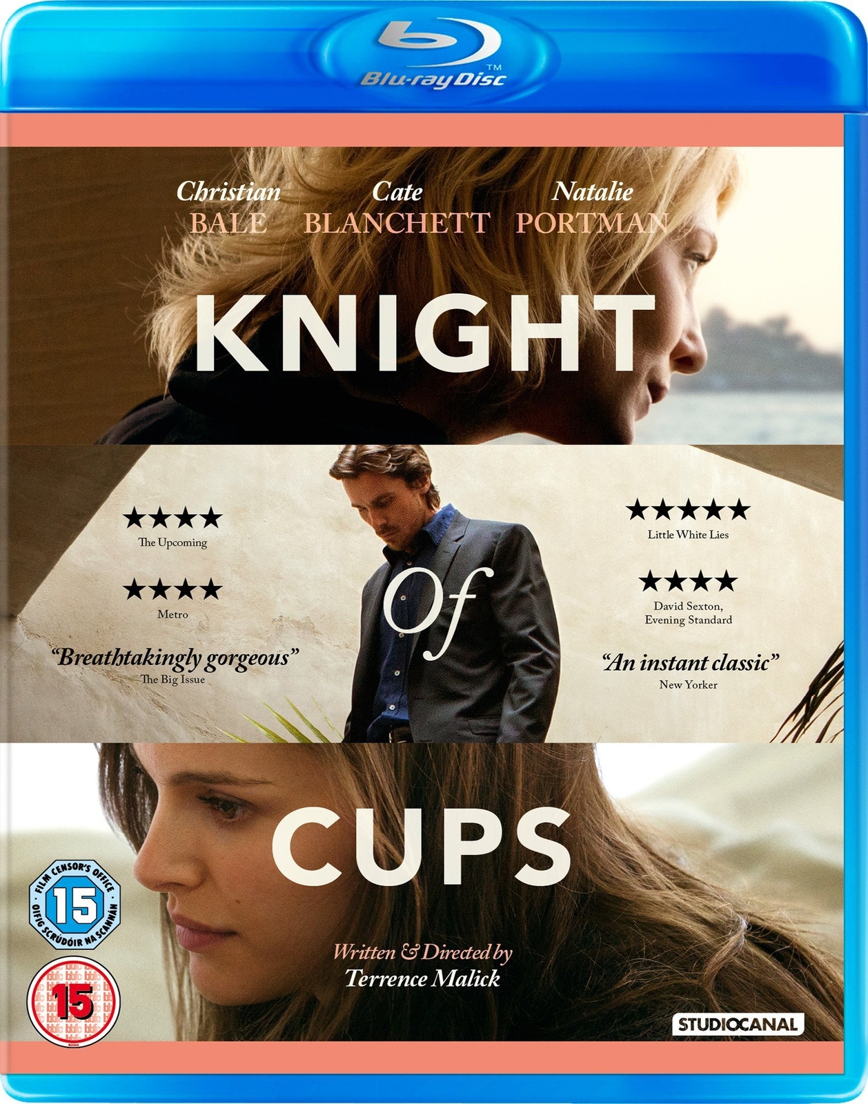 Knight of Cups (Blu-ray) Christian Bale Cate Blanchett Natalie Portman