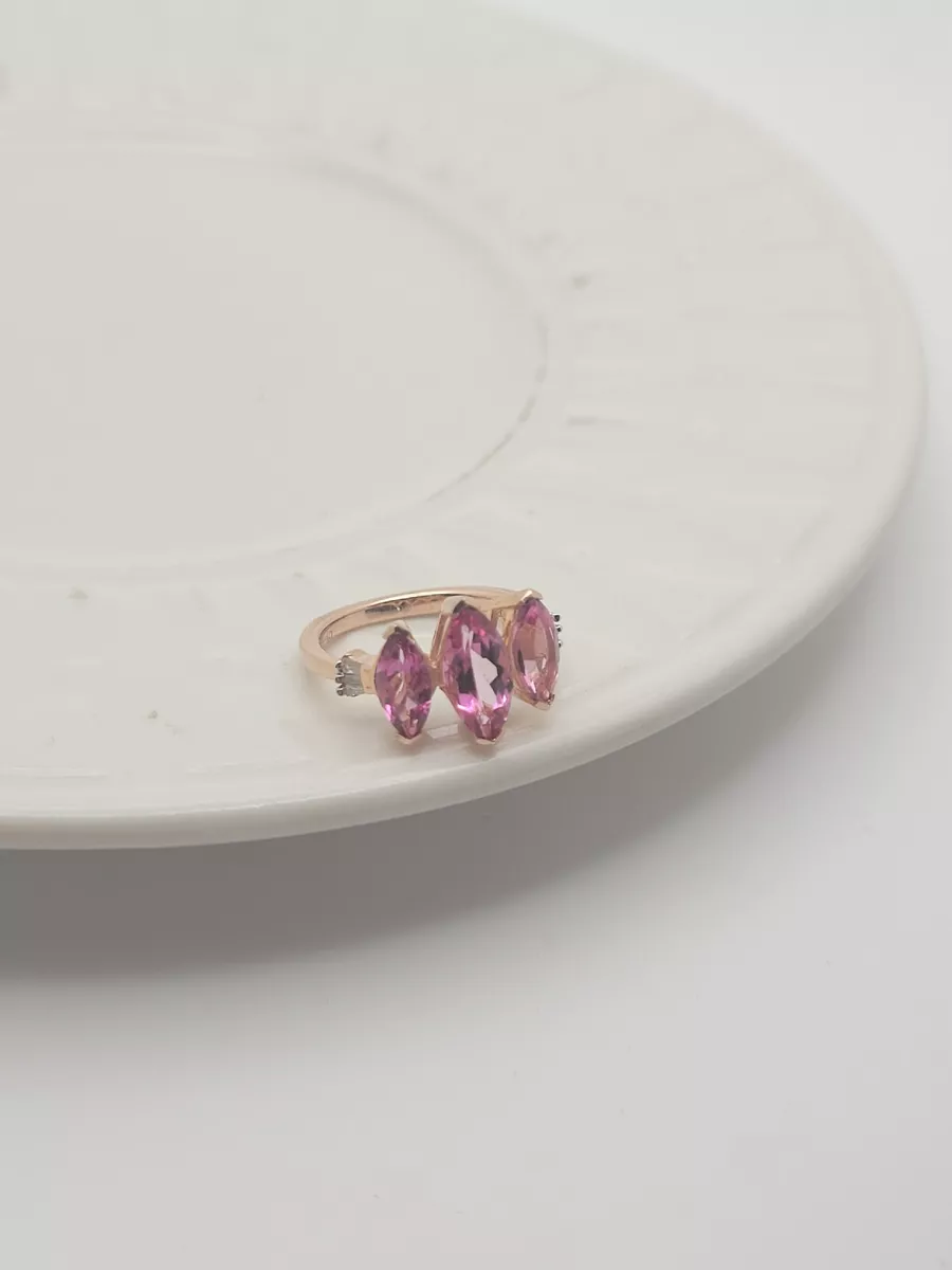 Pink topaz shop rings