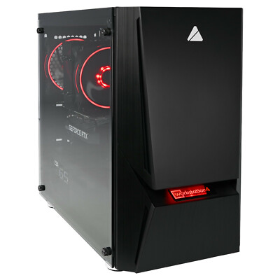 6-Core Gaming PC AMD Ryzen 5 4500, 16GB RAM, 256GB SSD, Geforce GT710, WLAN + BT