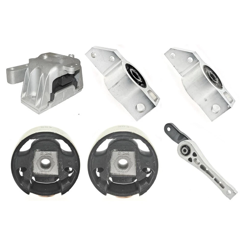 Soportes de motor de anclaje 6X para VOLKSWAGEN GTI L4 2006-2009 anclaje de 2,0 L Foto 2 de 4