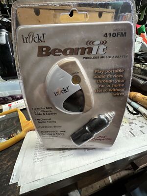 BRAND NEW irock BEAMIT WIRELESS MUSIC ADAPTER NEW OLD STOCK 