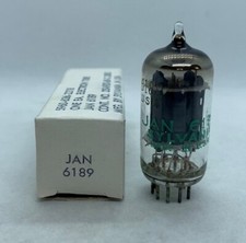 6189 12AU7 ECC82 JAN SYLVANIA NOS BOXED VALVE TUBE