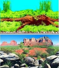 Aquarium Fish Tank Background 2 Sides - 80cm High 2 to 10 FT Lengths