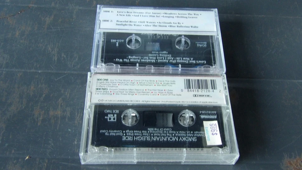 2 Sealed Insrtumental Cassette-Smokey Mountain Sleigh Ride & Peaceful River - Image 2 of 2
