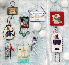 JOLLY OLD SAINT NICHOLAS  ORNAMENTS CROSS STITCH PATTERN ONLY     YD   EA