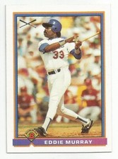 EDDIE MURRAY 1991 BOWMAN SILVER SLUGGER CARD NM-MT+ CONDITION