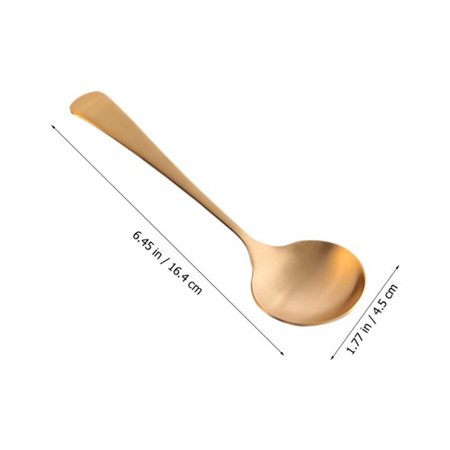 2 Pcs Baby Dinner Spoon Asian Spoons Large Scoop Porridge Serving - Picture 12 of 12