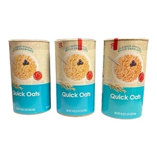 LOT 3 RALSTON WHOLE GRAIN QUICK OATS 18oz (BEST 7/25, 12/25)