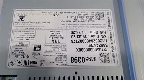 2020-2022 GMC ACADIA AUDIO RADIO RECEIVER OEM 84950398 - Picture 3 of 11