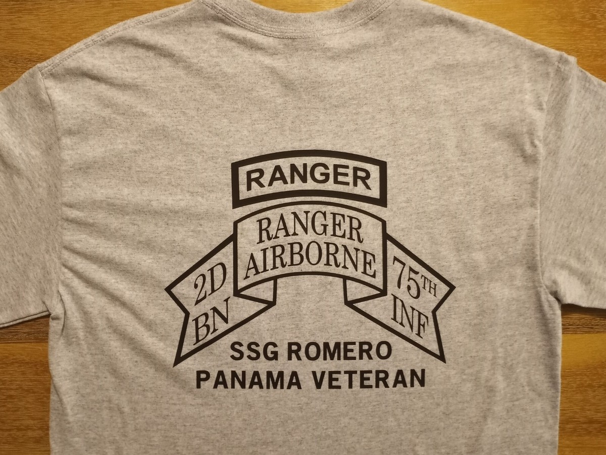 2nd Ranger Battalion Shirt, ARMY Ranger shirt, 75th Ranger