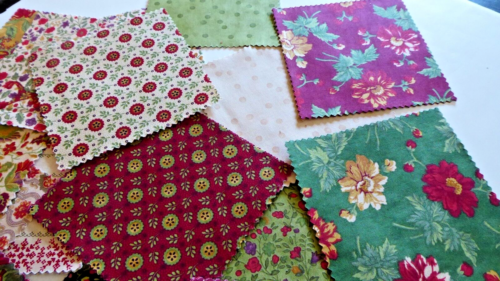 Vintage Holiday Quiltblöcke Set 40 Quadrate von April Cornell für MODA selten - Bild 6 von 8