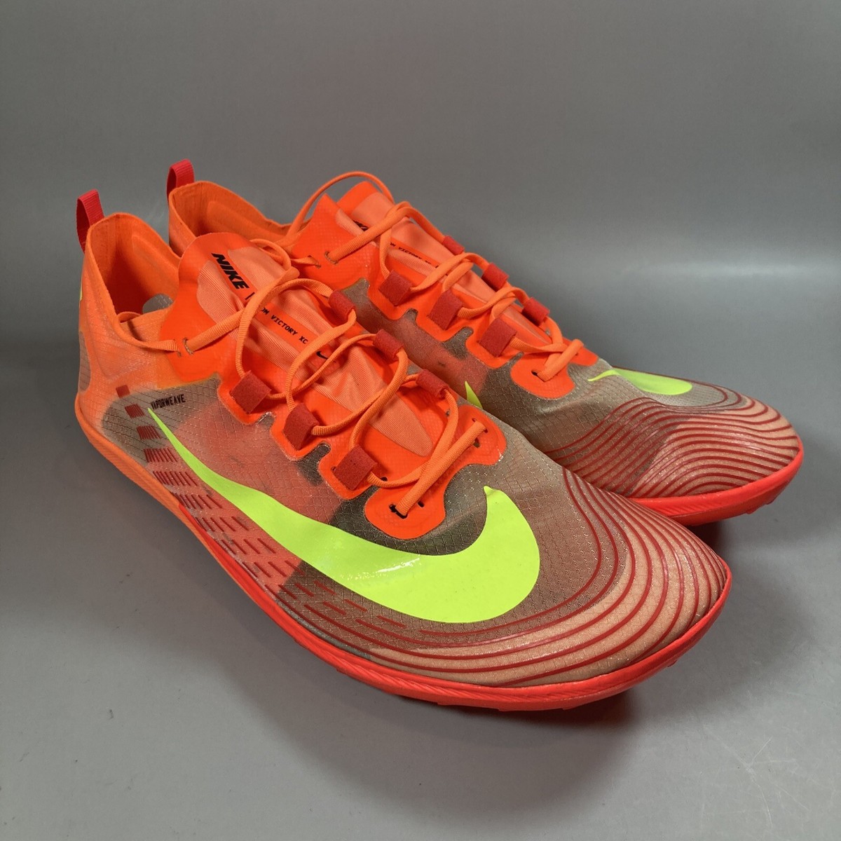 Size 10 - Nike Zoom Victory 5 XC Black/Bright Crimson/Total