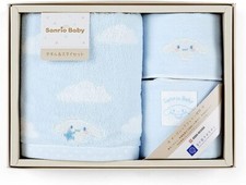 Sanrio Cinnamoroll Baby Bib  2 Towels Gift Set Box Newborn Japan NEW FS