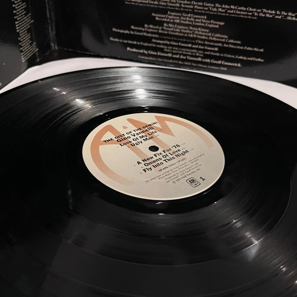 GINO VANNELLI - The Gist Of the Gemini (A&M) - 12" Vinyl Record LP - VG - Image 4 of 4