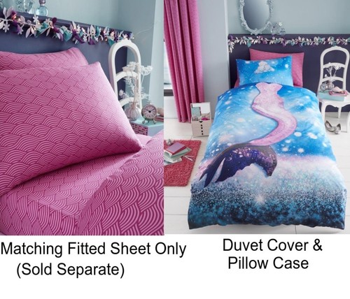 Mermaid Selfie Girls Kids Single Duvet 