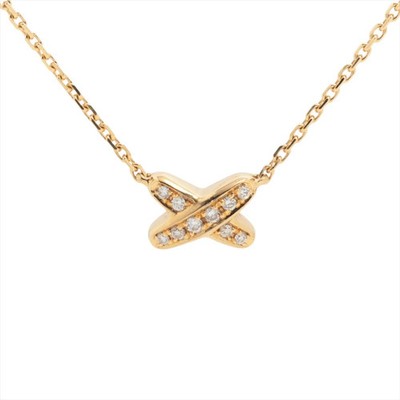 Chaumet Liens Doo Chaumet Minillian diamond Necklace 750(YG) 3.5g 082116-000