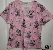 Betty Boop Asian Theme Scrub Top Large