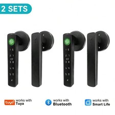 5-In-1 Smart Door Lock Fingerprint Keypad 2 IC Card 2 Keys